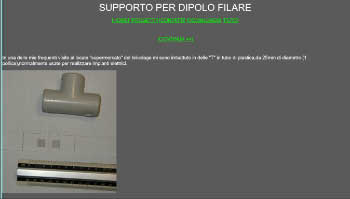 Supporto dipolo filare