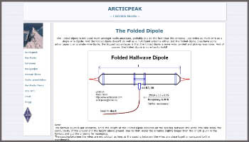 The folded dipole double wire