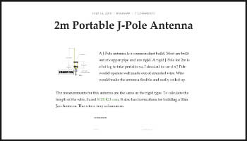 2m portable j-pole antenna