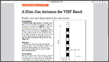 A slim antenna for vhf band
