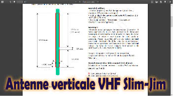 Antenne verticale VHF Slim-Jim