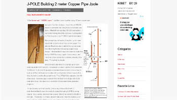 J-Pole building 2 meter copper pipe jpole