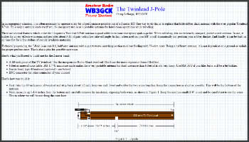 The Twinlead J-Pole