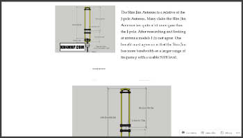 Vertical antenna Slim Jim