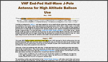 VHF End-Fed Half-Wave J-Pole