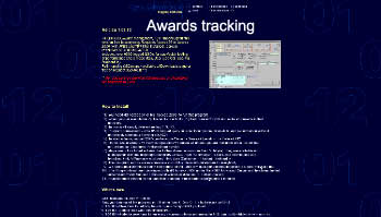 Awards tracking