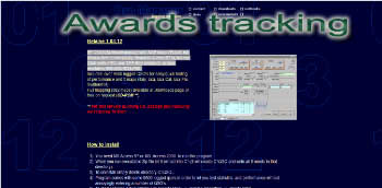 Awards tracking