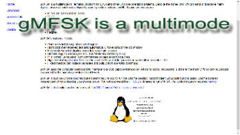 gMFSK is a multimode HF terminal program for Linux