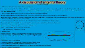 A discussion of antenna theoory