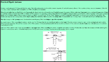 Practical Dipole Antenna