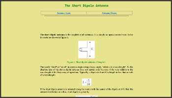 The Short Dipole Antenna