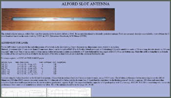 Alford slot for 1.3 GHz