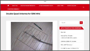 Double Quad Antenna for 1296 Mhz