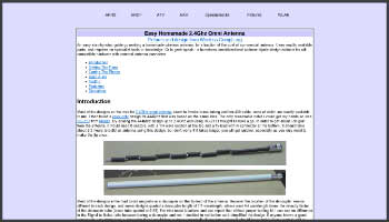Easy Homemade 2.4Ghz Omni Antenna