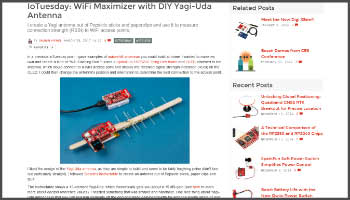 WiFi with yagi-uda antenna