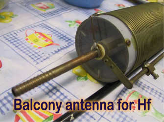 Construction of a Balcony antenna for Hf