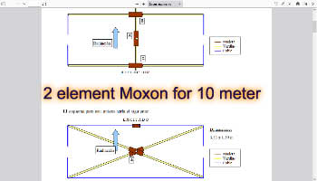 Antenna portable 2 elem. Moxon for 10 meter