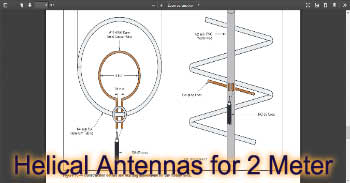Two Small Helical Antennas for 2 Meter