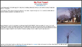 My First Tower KA9FOX