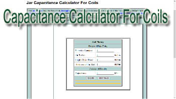 Jar Capacitance Calculator For Coils