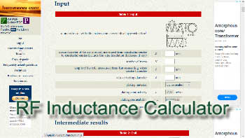 RF Inductance Calculator