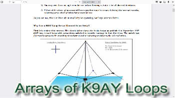 Arrays of K9AY Loops RX Antenna Solutions