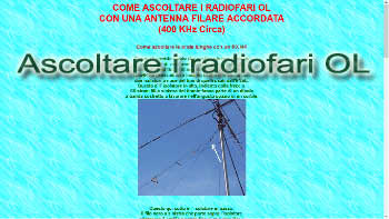 Ascoltare i radiofari OL con una antenna filare accordata