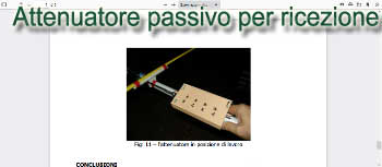 Attenuatore passivo per ricezione