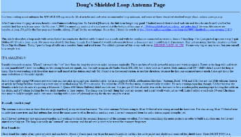 Doug's Shielded Loop Antenna Page