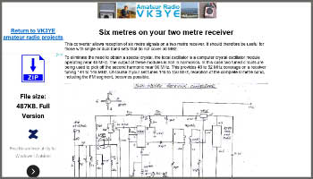 Six metres on your two metre receiver