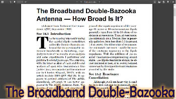 The Broadband Double-Bazooka
