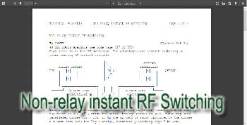 Non-relay instant RF Switching