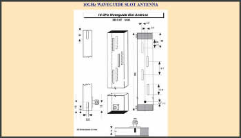 10GHz Waveguide slot antenna