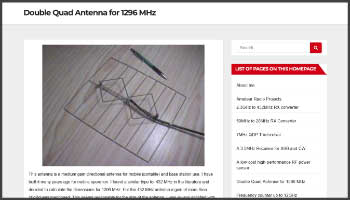 Double quad antenna for 1296 MHz
