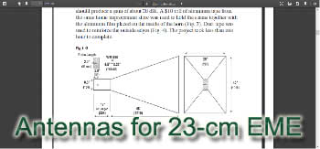 Low-Cost Horn Antennas for 23-cm EM