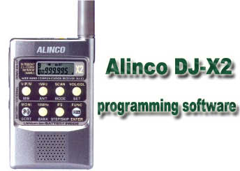 Alinco DJ-X2 programming software