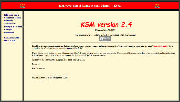 Kenwood Smart Memory KSM