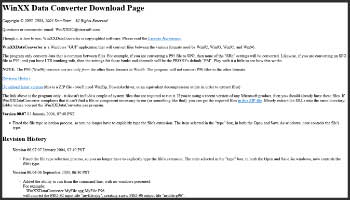 Winxx data converter