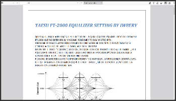 Yaesu Ft-2000 Equalizer Setting