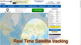 >Real Time Satellite tracking