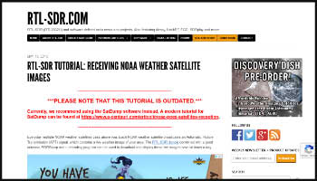 Receiving noaa Weather Satellite Images
