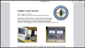 Satellite Tracker Interface