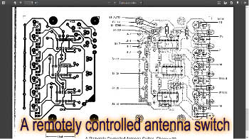 A remotely controlled antenna switch