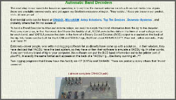 Automatic Band Decoders