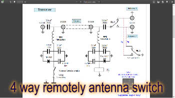 4 way remotely operated hf antenna switch