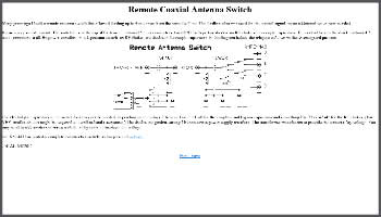 Remote Coaxial Antenna Switch box