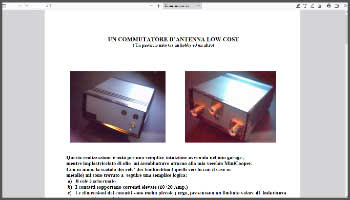 Un commutatore d'antenna Low Cost