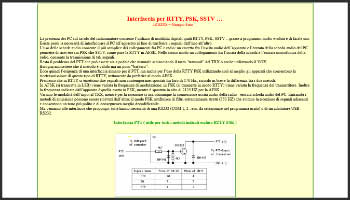 Interfaccia per rtty psk sstv