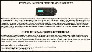 Ft-897d/857d distorted audio reports on sideband
