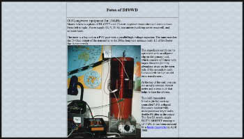 Longwave equipment at DF0W